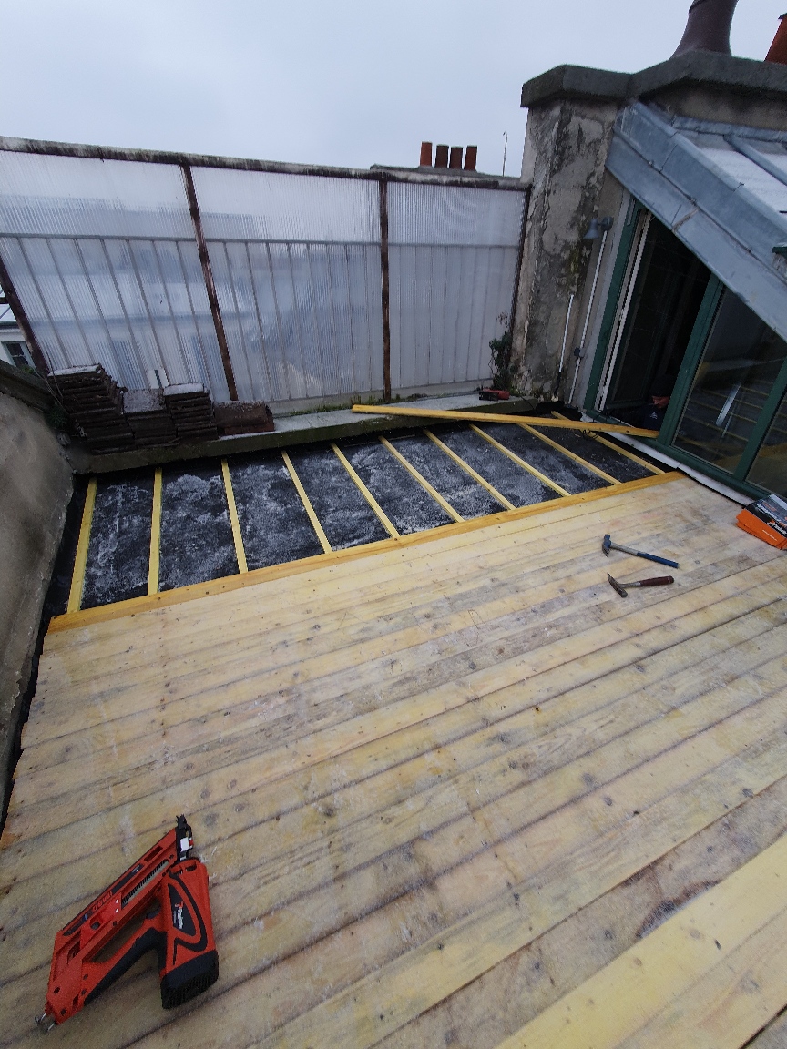 Rénovation de plancher de terrasse